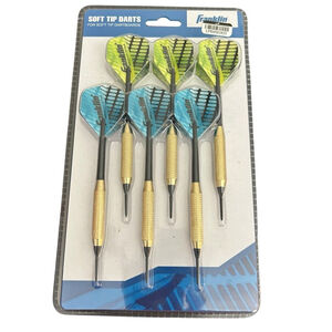 Franklin Sports Soft Tip Darts 18G 6 Pack Steel Barrel